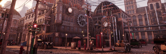 Immersive fantasy world with layered history and technology. Created with ChatGPT