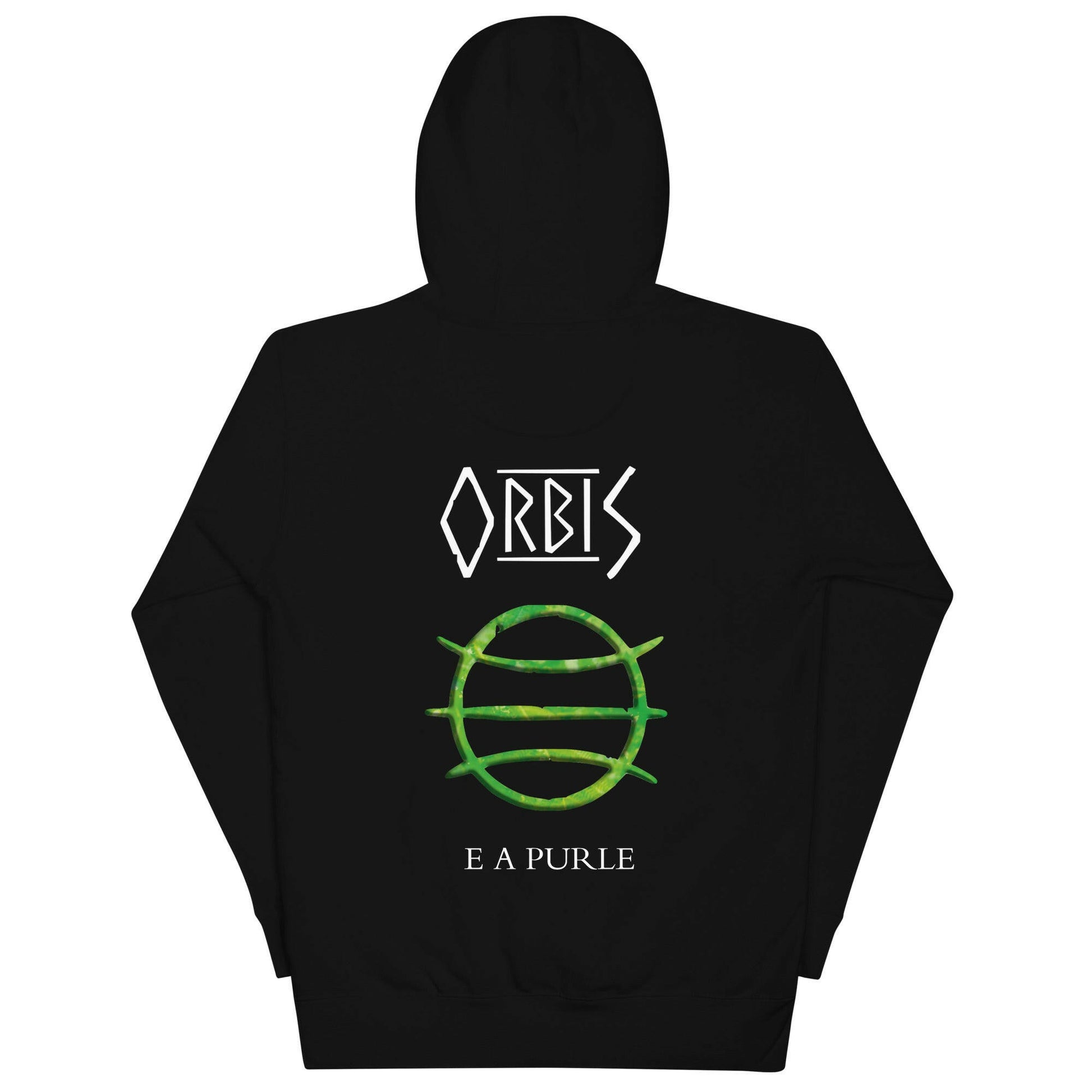 Picture of the back of the Orbis Hoodie